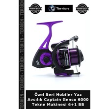 Terrien Özel Seri Hobiler Yaz Avcılık Captain Genco 6000 Tekne Makinesi 6+1 Bb