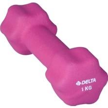 Delta Unisex Pembe Deluxe Neopren Kaplı Demir Dambıl