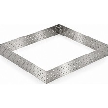 Dinç Kitchen Delikli Tart Kalıbı 16x16 cm  Kare- 1 Ad-16x16x2 cm