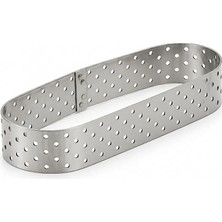 Dinç Kitchen Delikli Tart Kalıbı 12x4 cm 8li Set Oval-8 ad-12x4x2 cm