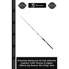 Terrien Premium Balıkçılık At Çek Aktivite Captain 1407 Ocean-X Jigger 180CM Jig Kamışı 90-210GR Atar