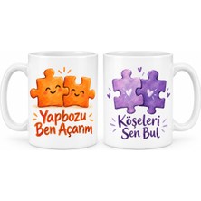 Bşk Virgo Yapboz Molası 2'li Porselen Kupa Seti - Model 590 BSK2026