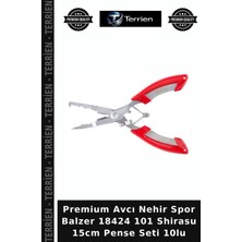 Terrien Premium Avcı Nehir Spor Balzer 18424 101 Shirasu 15CM Pense Seti 10LU
