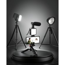 Aparim Vlog Çekim Kiti LED Işıklı Tripod Mikrofonlu XUUCZZZAY49KAMERATELEFONTUTUCU-1