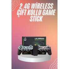 Aparim 4K Game Stick Oyun Konsolu 2.4g Kablosuz Çift Kol Nostaljik Oyunlar