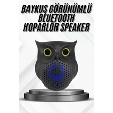 Aparim Bluetooth Hoparlör Tws Kablosuz Rgb Işıklı Dekoratif Taşınabilir Baykuş