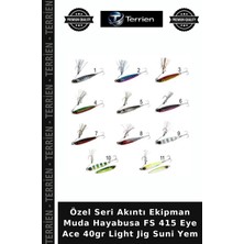 Terrien Özel Seri Akıntı Ekipman Muda Hayabusa Fs 415 Eye Ace 40GR Light Jig Suni Yem