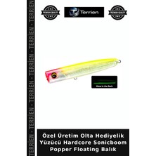 Terrien Özel Üretim Olta Hediyelik Yüzücü Hardcore Sonicboom Popper Floating Balık