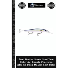 Terrien Özel Üretim Sunta Suni Yem Nehir Avı Rapala Precision Xtreme Deep Mavrik Sert Balık