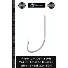 Terrien Premium Deniz Avı Takım Amatör Mustad Olta Iğnesi 224 50LI