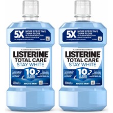 Listerine Total Care Stay White Arctic Mint Ağız Bakım Suyu 2 x 500 ml