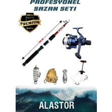 Alastor Profesyonel Sazan Olta Takımı 1 Adet Kamış 1 Adet Makine Sazan Olta Seti Makineli