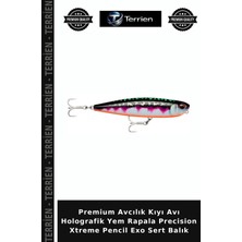 Terrien Premium Avcılık Kıyı Avı Holografik Yem Rapala Precision Xtreme Pencil Exo Sert Balık
