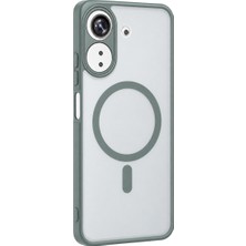Aparim Xiaomi Redmi 13C Loji Magsafe Kapak - Gri