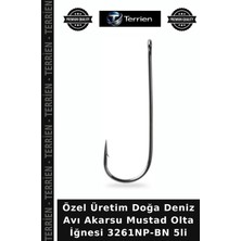 Terrien Özel Üretim Doğa Deniz Avı Akarsu Mustad Olta Iğnesi 3261NP-BN 5li