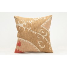 Kilim Wholesale Suzani Kumaştan Yapılmış Kırlent Kılıfı, 40X40 cm