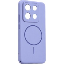Aparim Xiaomi Redmi Note 13 Pro 4g Mika Pc Magsafe Kapak - Açık Mor