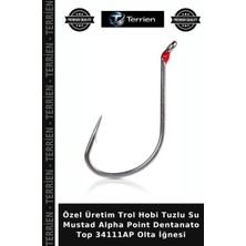 Terrien Özel Üretim Trol Hobi Tuzlu Su Mustad Alpha Point Dentanato Top 34111AP Olta Iğnesi