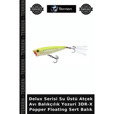 Terrien Delux Serisi Su Üstü Atçek Avı Balıkçılık Yozuri 3dr-X Popper Floating Sert Balık