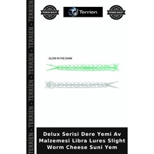 Terrien Delux Serisi Dere Yemi Av Malzemesi Libra Lures Slight Worm Cheese Suni Yem