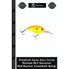 Terrien Premium Sunu Avcı Turna Mustad Blf Deceiver Mid-Runner Crankbait Balığı