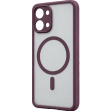 Aparim Xiaomi Poco X8 Pro Max Loji Magsafe Kapak - Bordo