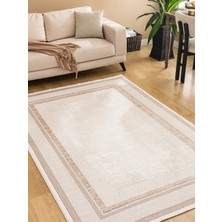 Efta Halı Bloom BM06 Krem Bej Salon Halısı