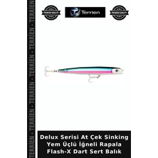 Terrien Delux Serisi At Çek Sinking Yem Üçlü Iğneli Rapala Flash-X Dart Sert Balık