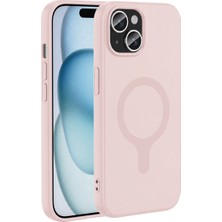 Aparim Joko Apple iPhone 15 Z Silikon Magsafe Kapak - Pembe