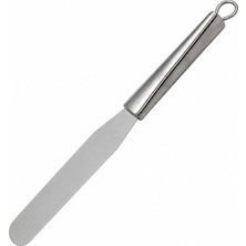 Mutfak Kitap Pasta Spatulası İnox Düz Oval Uçlu 20 cm Düz 20 cm