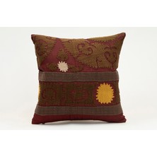 Kilim Wholesale Suzani Kumaştan Yapılmış Kırlent Kılıfı, 40X40 cm