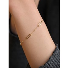 Topaloğlu 14 Ayar Altın Minimal Ataç Model Bileklik