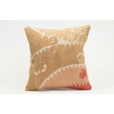Kilim Wholesale Suzani Kumaştan Yapılmış Kırlent Kılıfı, 40X40 cm