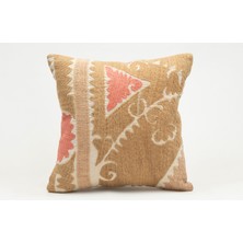Kilim Wholesale Suzani Kumaştan Yapılmış Kırlent Kılıfı, 40X40 cm