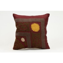 Kilim Wholesale Suzani Kumaştan Yapılmış Kırlent Kılıfı, 40X40 cm