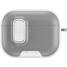 SDT Apple Airpods Pro 3 (3.nesil) Rova Deri Kılıf - Beyaz