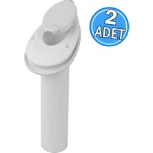 Goldsea Marine Sealux Kamış Yuvası Gömme Plastik 2 Adet  BeyazI İç Ø40MM