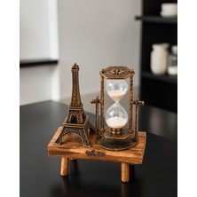 SDT Retro Ahşap Kum Saati 15X20 cm Uczzkumsaateyfelkulesi-4