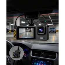 SDT 3 Kamereli Araç Dvr 1080P Döngü Kayıt UCZZZQ301KAMERA-9