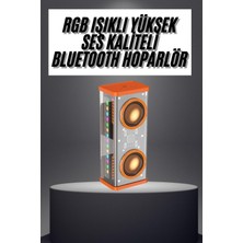 SDT Rgb Işıklı Hoparlör Taşınabilir Hoparlör Kablosuz Bluetooth 5.0 Bağlantı