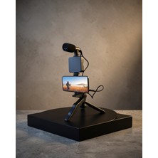 SDT Tripod Telefon Tutucu Kumandalı Mikrofon LED Işık UCZZZAY49KAMERATELEFONTUTUCU2