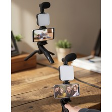 SDT Video Yapım Seti Telefon Tutucu Mini LED Işıklı UUCZZZAY49KAMERATELEFONTUTUCU4