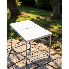 SDT Katlanabilir Kamp Masası Seti 4 Kişilik 50-65 cm Ayarlanabilir Yükseklik