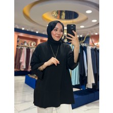 Klimalı Sweatshirt Siyah