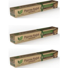 Roll-Up Ağartılmamış Doğal Rulo Fırın Pişirme Kızartma Kağıdı - 37CM. x 50 Metre - 3 Kutu
