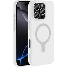 SDT Joko Apple iPhone 16 Pro Max Z Silikon Magsafe Kapak - Beyaz