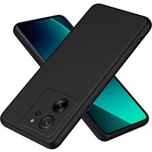 SDT Xiaomi Mi 13T Pro Kılıf Nano Içi Kadife Silikon - Siyah