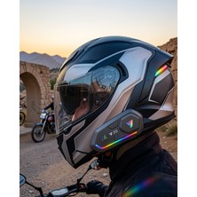 Sbus Shop Şarjlı Motosiklet Kask Intercom Bluetooth 5.3 XXUCZZZY20İNTERCOMM-4