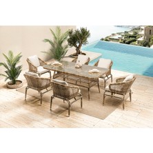 Divona Home Maxx Bahçe Balkon Masa Takımı ( 6 Kişilik)