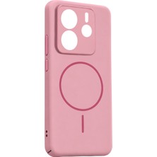 SDT Xiaomi Redmi Note 14 4g Mika Pc Magsafe Kapak - Pembe